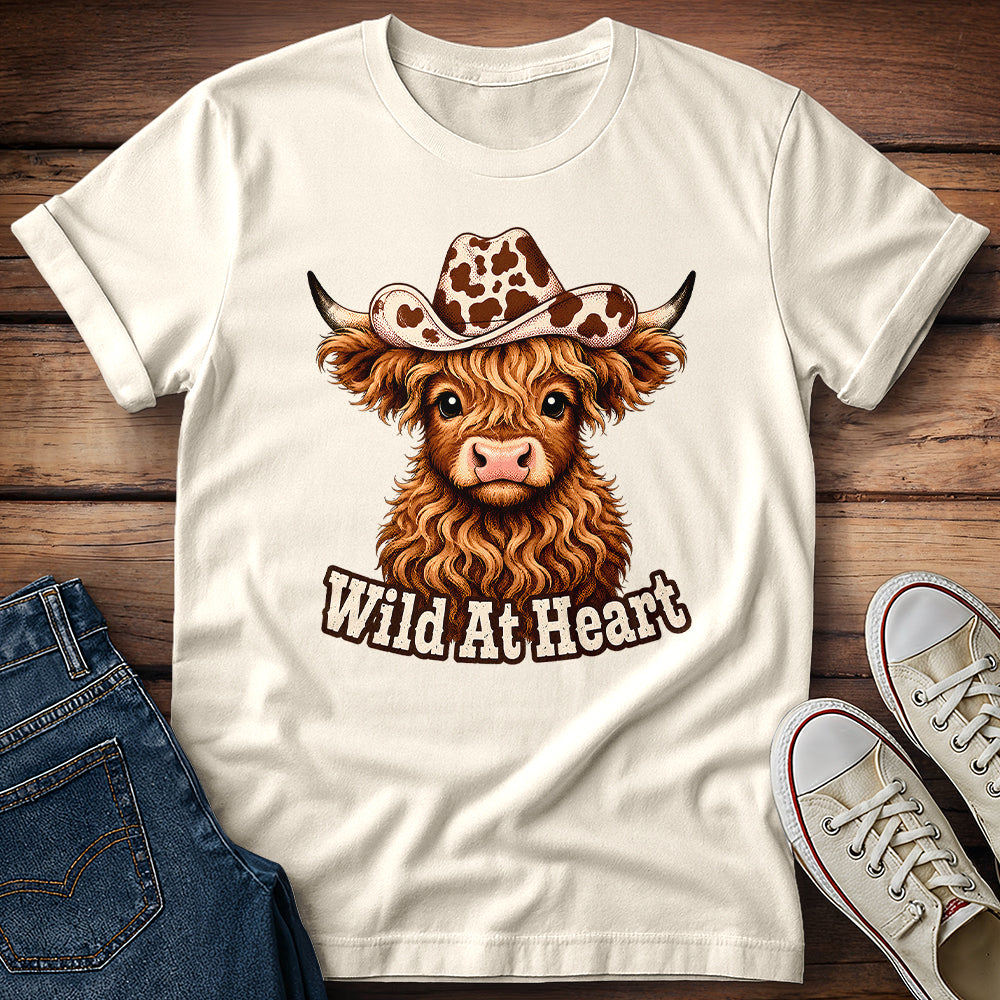 Wild at Heart - Highland Cow T-Shirt