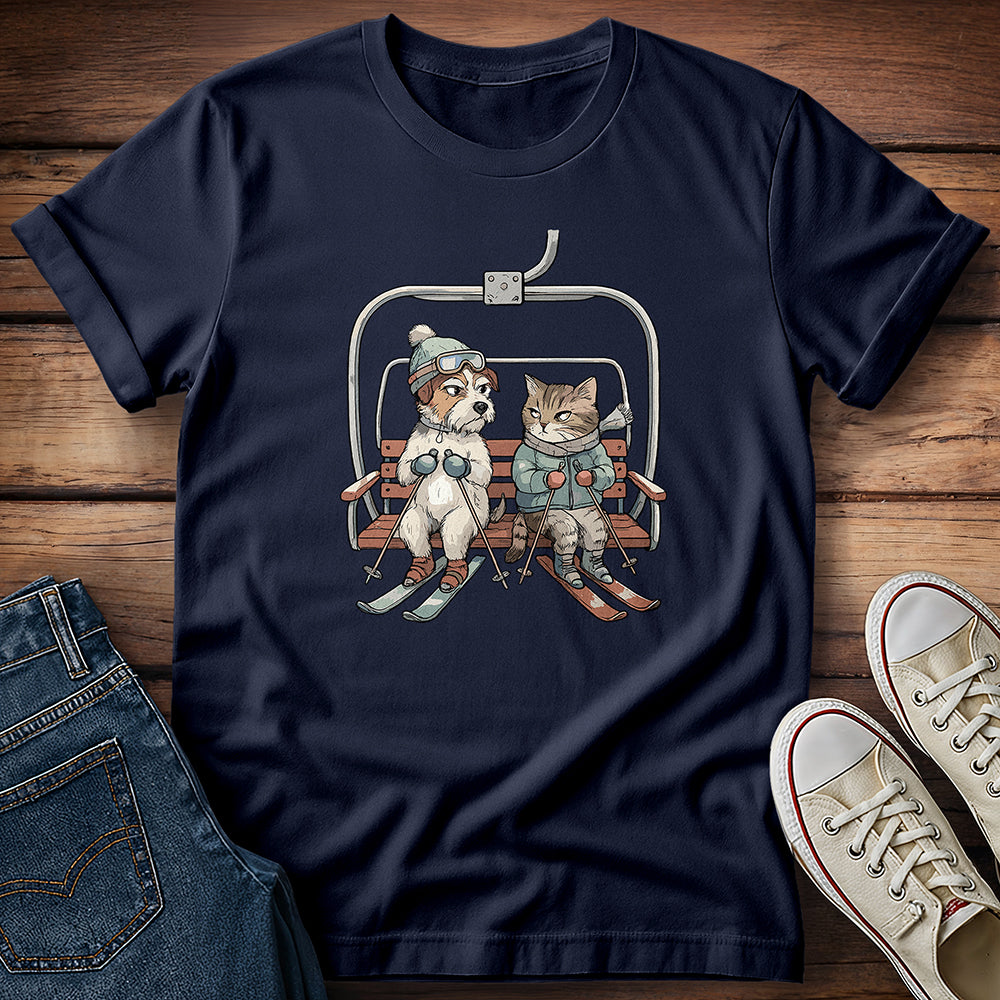 Dog & Cat - Ski You Later T-Shirt