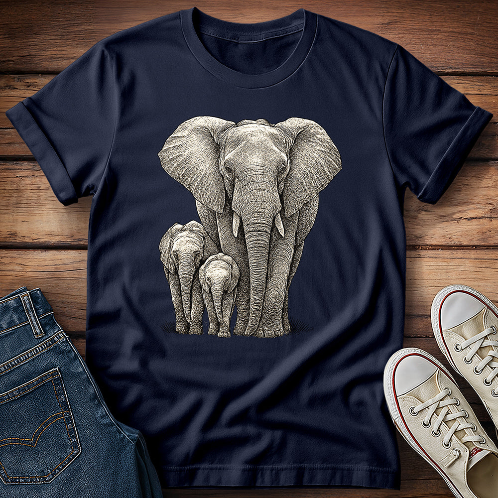 Elephant and Calves T-Shirt
