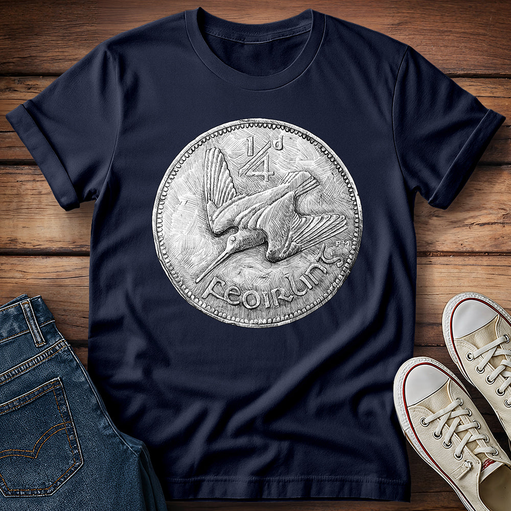 Diving Bird Ireland Coin T-Shirt