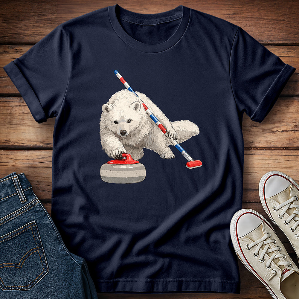 International Federation of Snowfox Curling T-Shirt