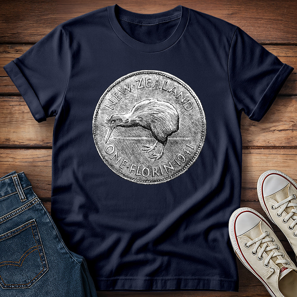 Kiwi Coin - New Zealand One Florin 1941 T-Shirt