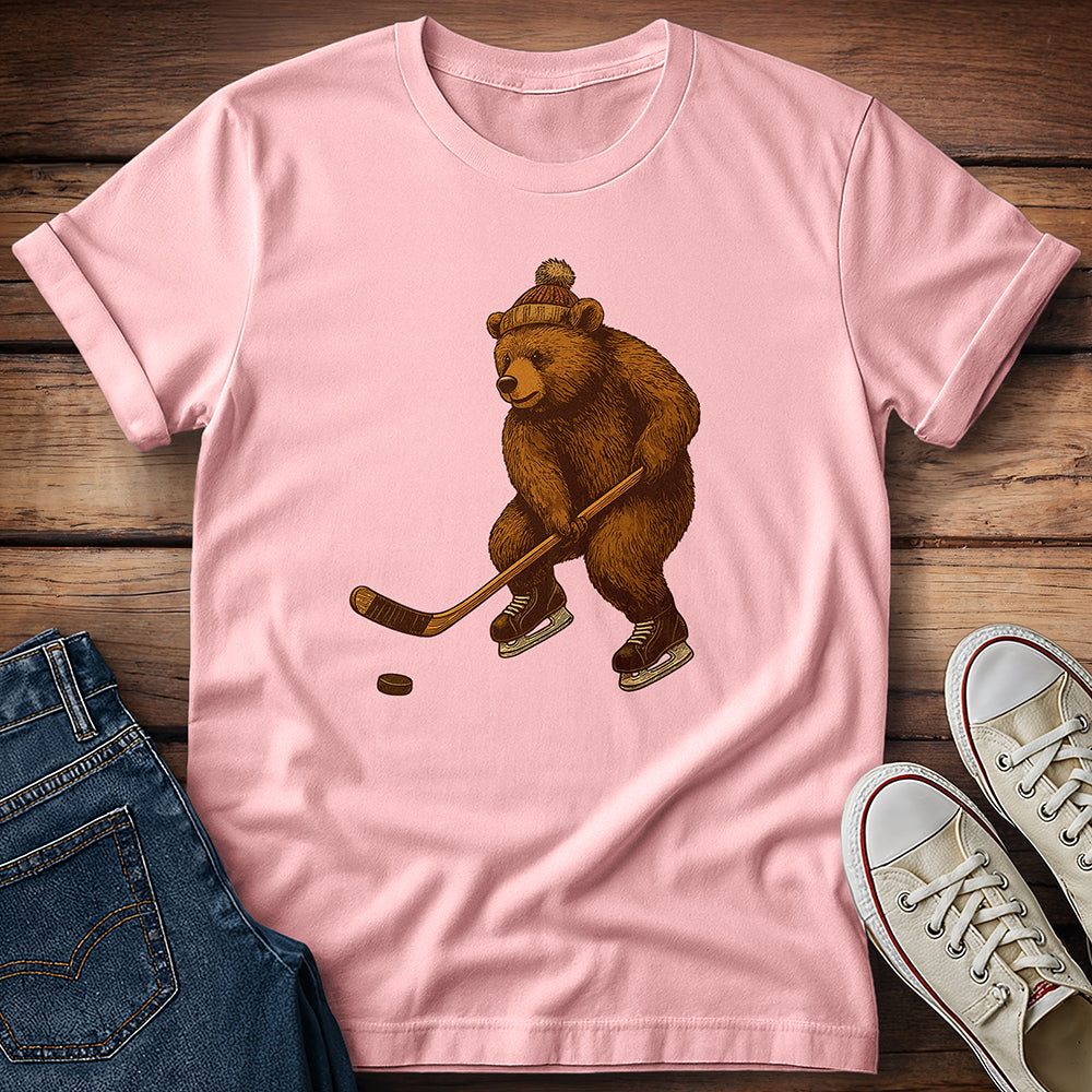 Bear Playing Hockey T-Shirt