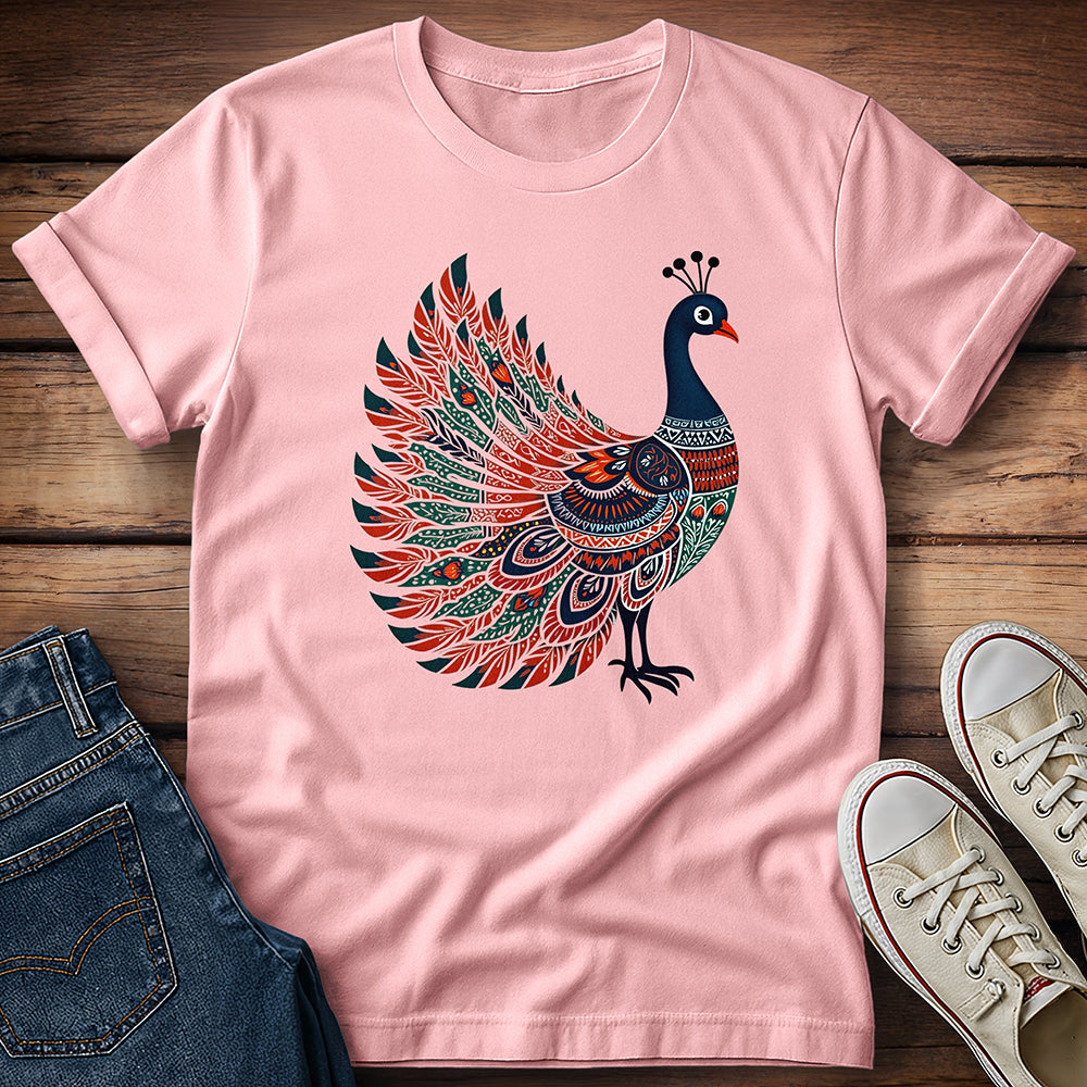 Multicolor Peacock T-Shirt
