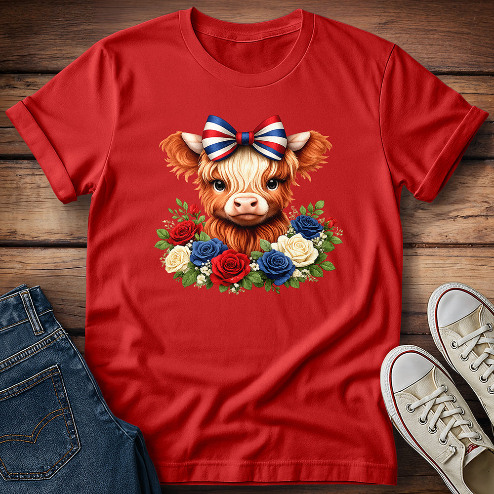 July 4th Highland Calf T-Shirt