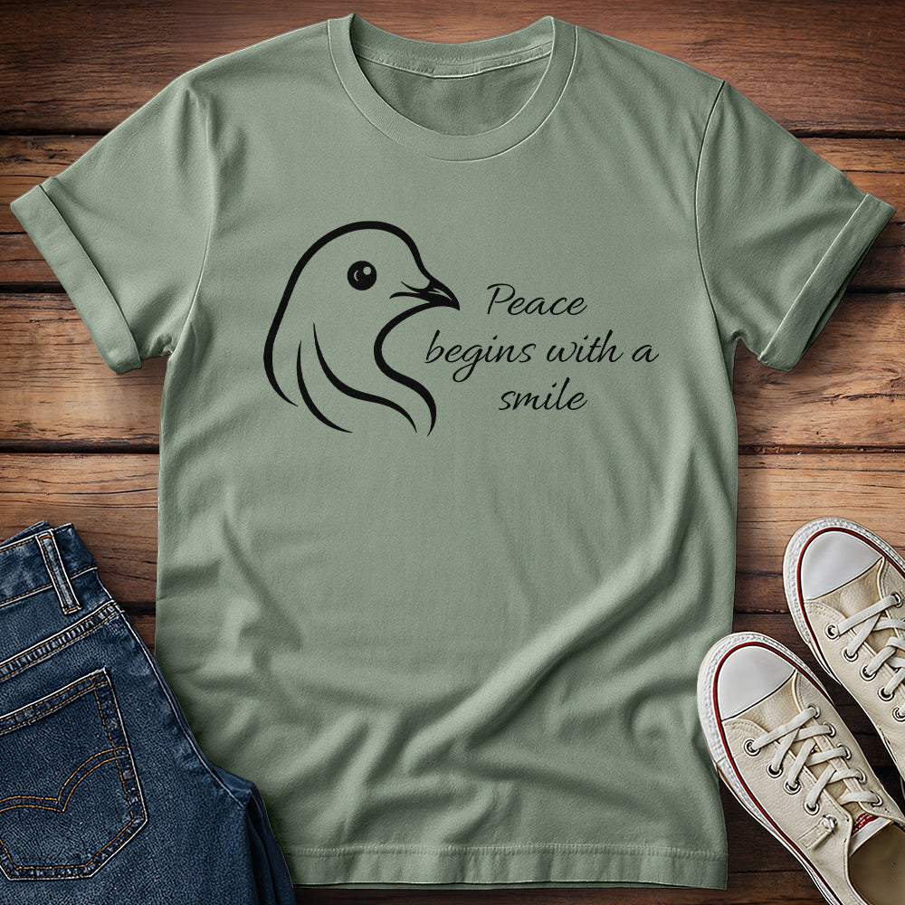 Dove Peace Begins with a Smile T-Shirt