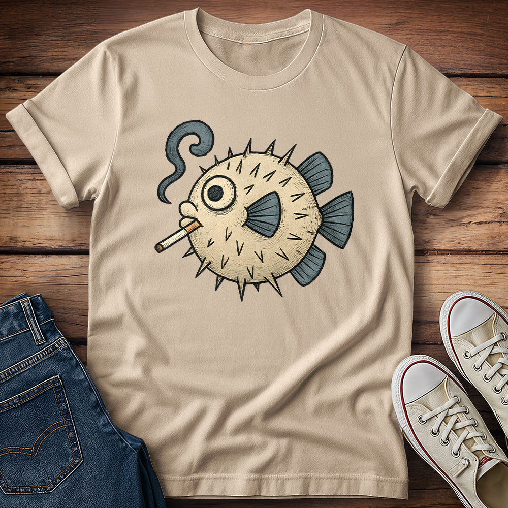 Puffer Fish Cigarette T-Shirt