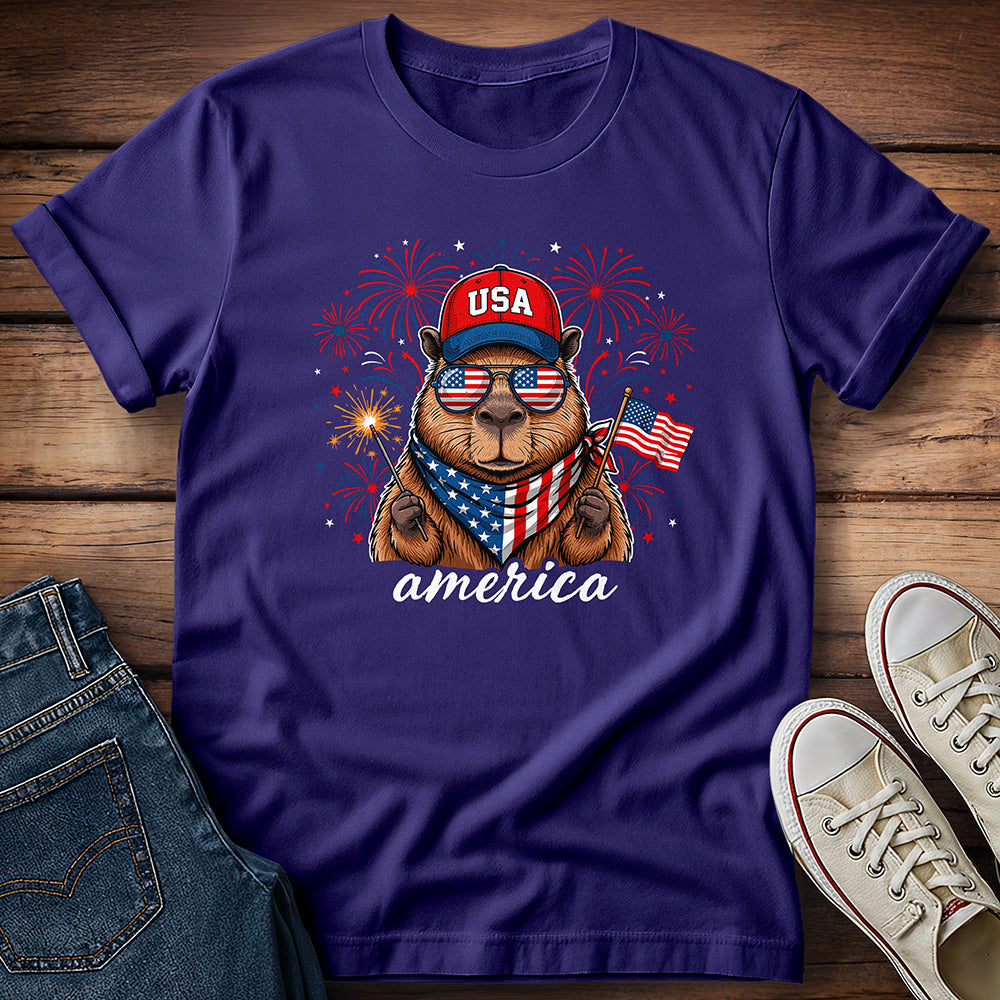 Capybara America T-Shirt