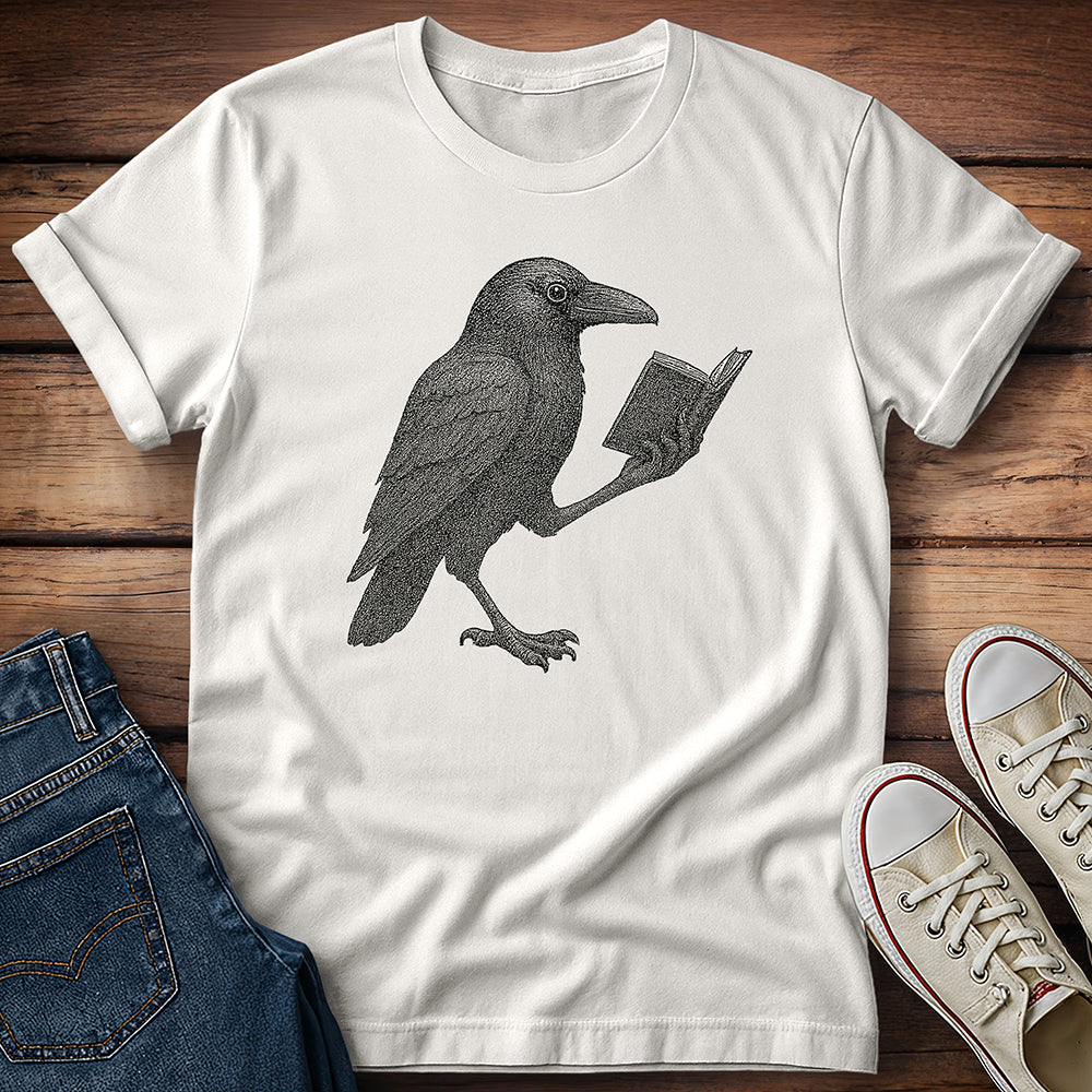 Crow Reading T-Shirt