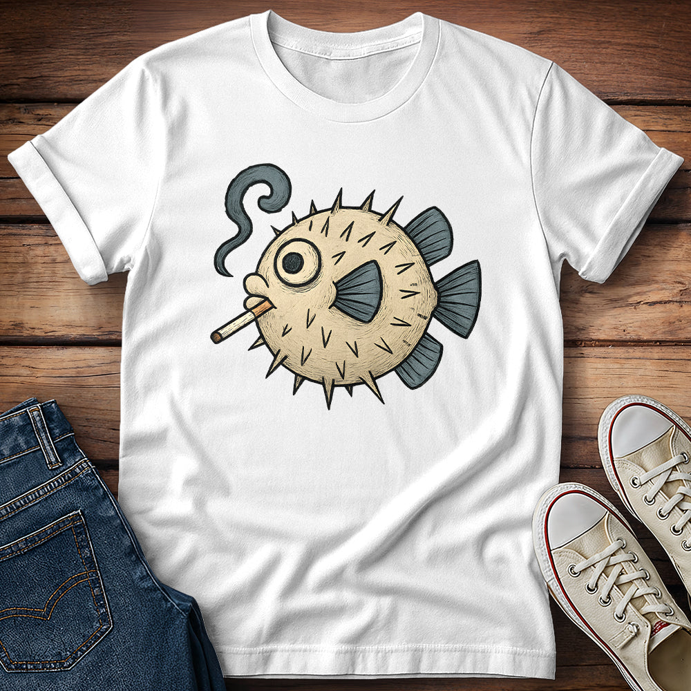 Puffer Fish Cigarette T-Shirt