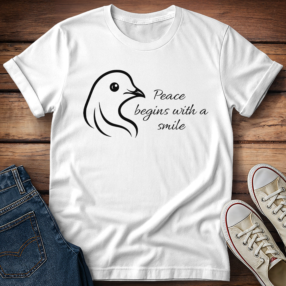 Dove Peace Begins with a Smile T-Shirt