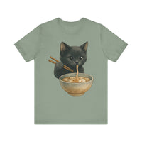Kitten Eating Ramen T-Shirt