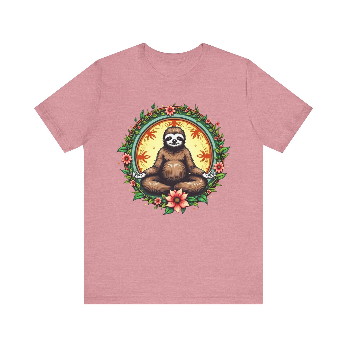 Meditating Sloth Mandala T-Shirt