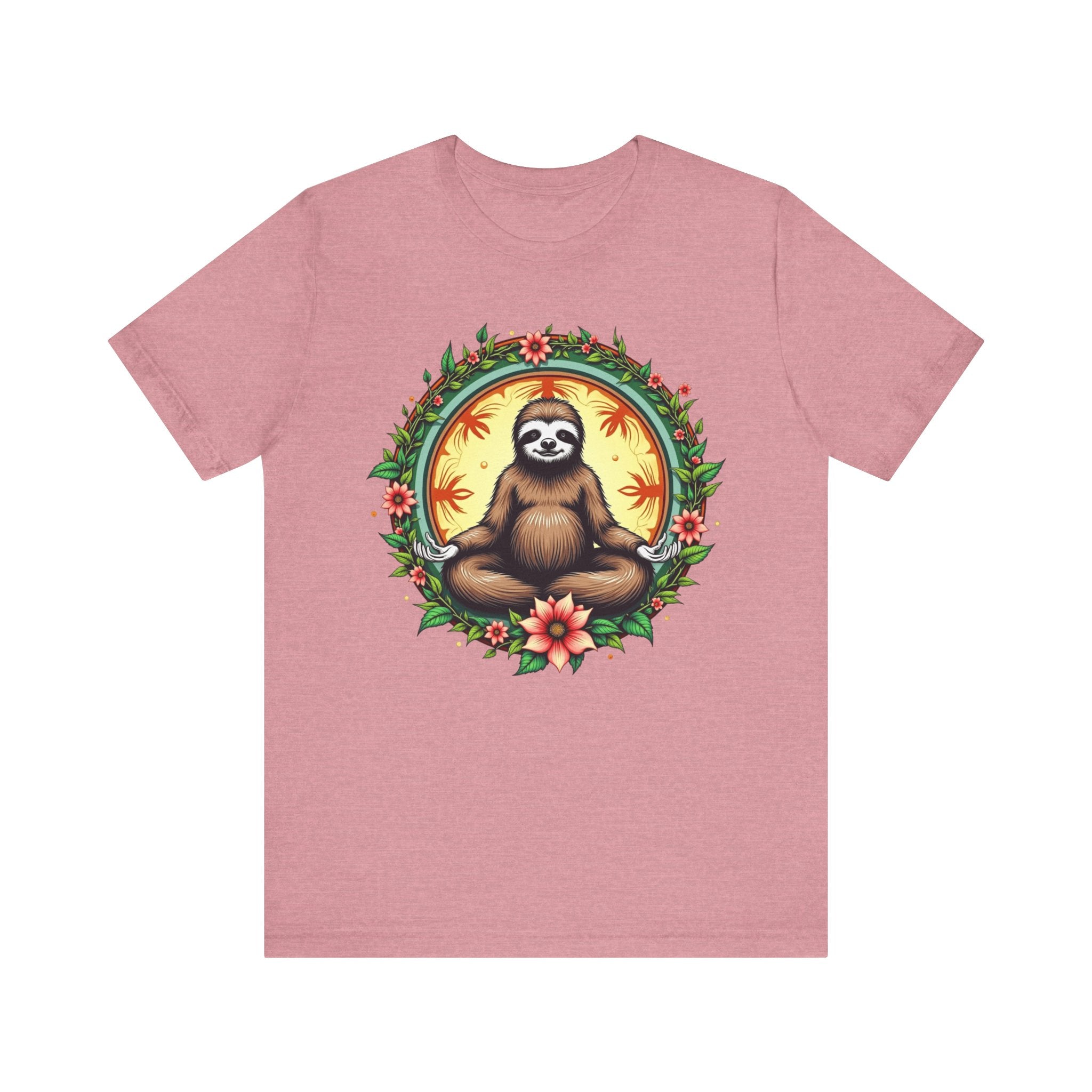 Meditating Sloth Mandala T-Shirt