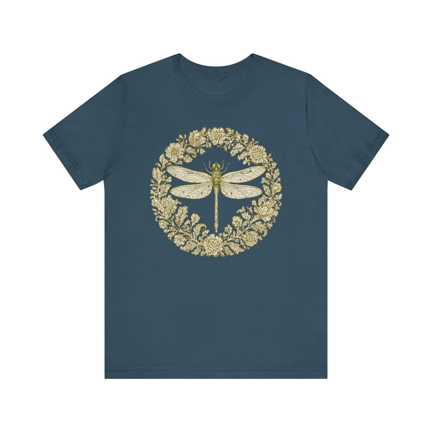 Floral Dragonfly T-Shirt