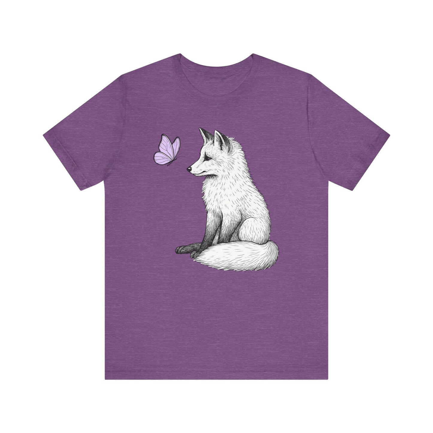 Fox and Lavender Butterfly T-Shirt