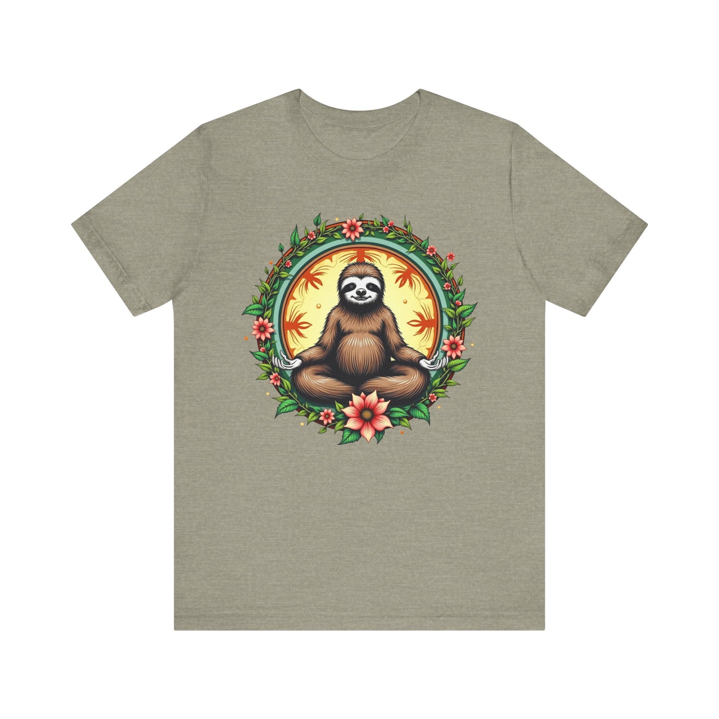 Meditating Sloth Mandala T-Shirt