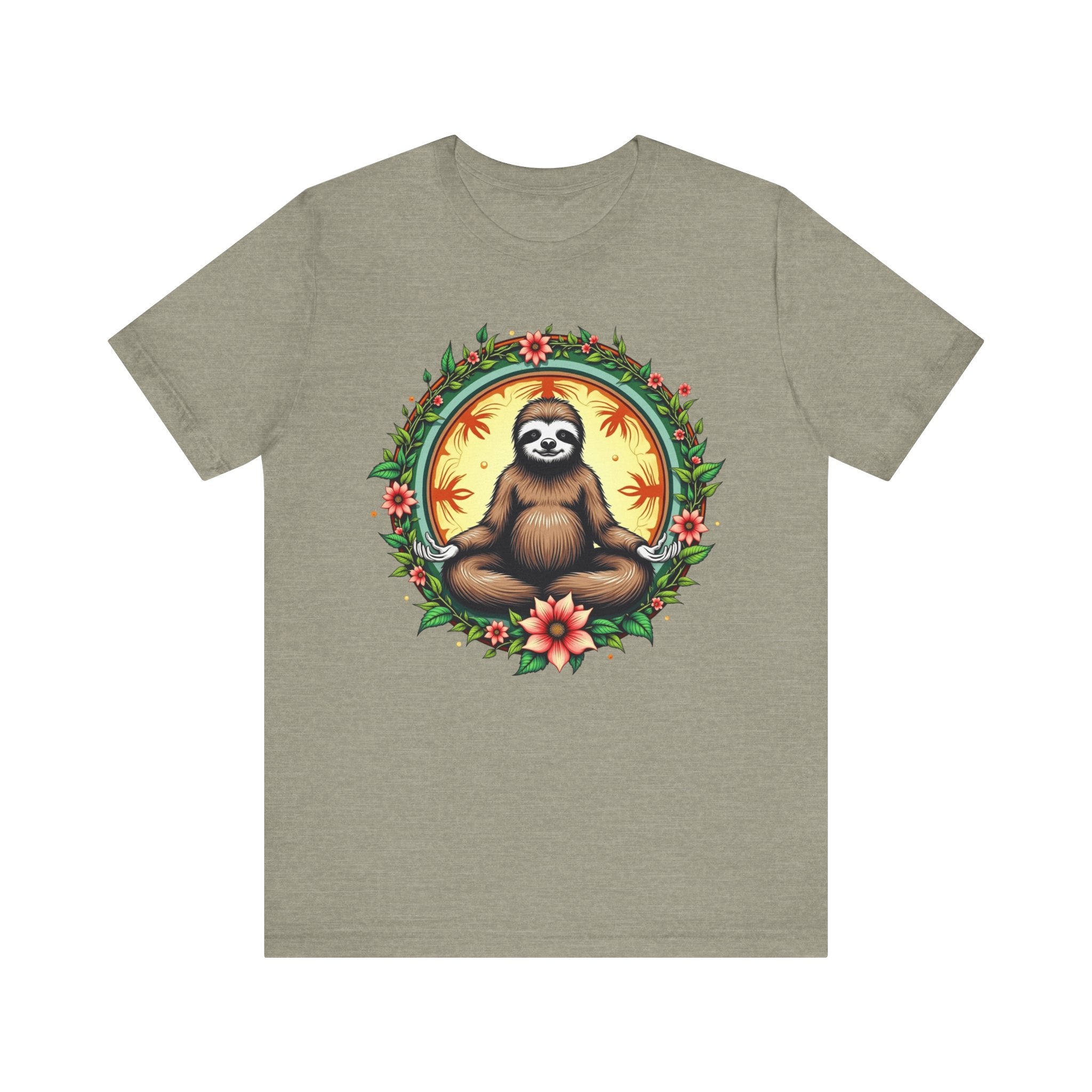 Meditating Sloth Mandala T-Shirt
