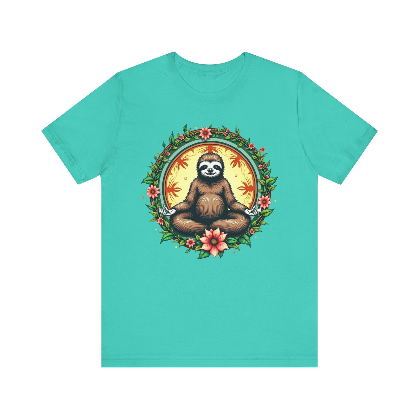 Meditating Sloth Mandala T-Shirt