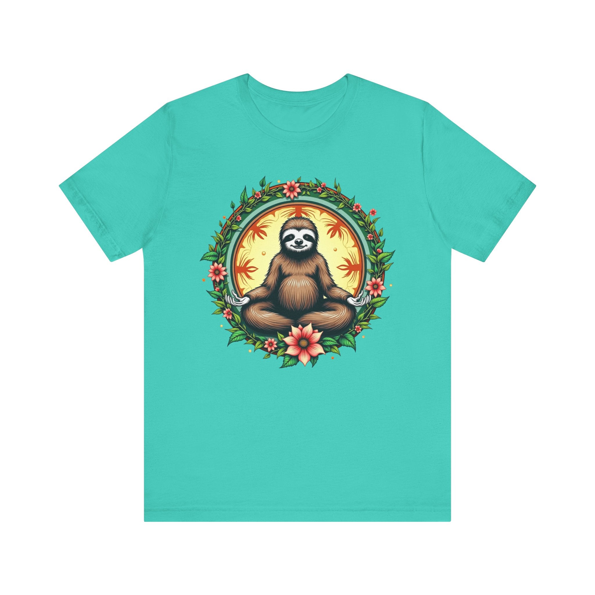 Meditating Sloth Mandala T-Shirt