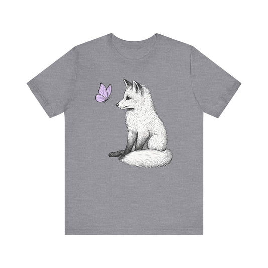 Fox and Lavender Butterfly T-Shirt