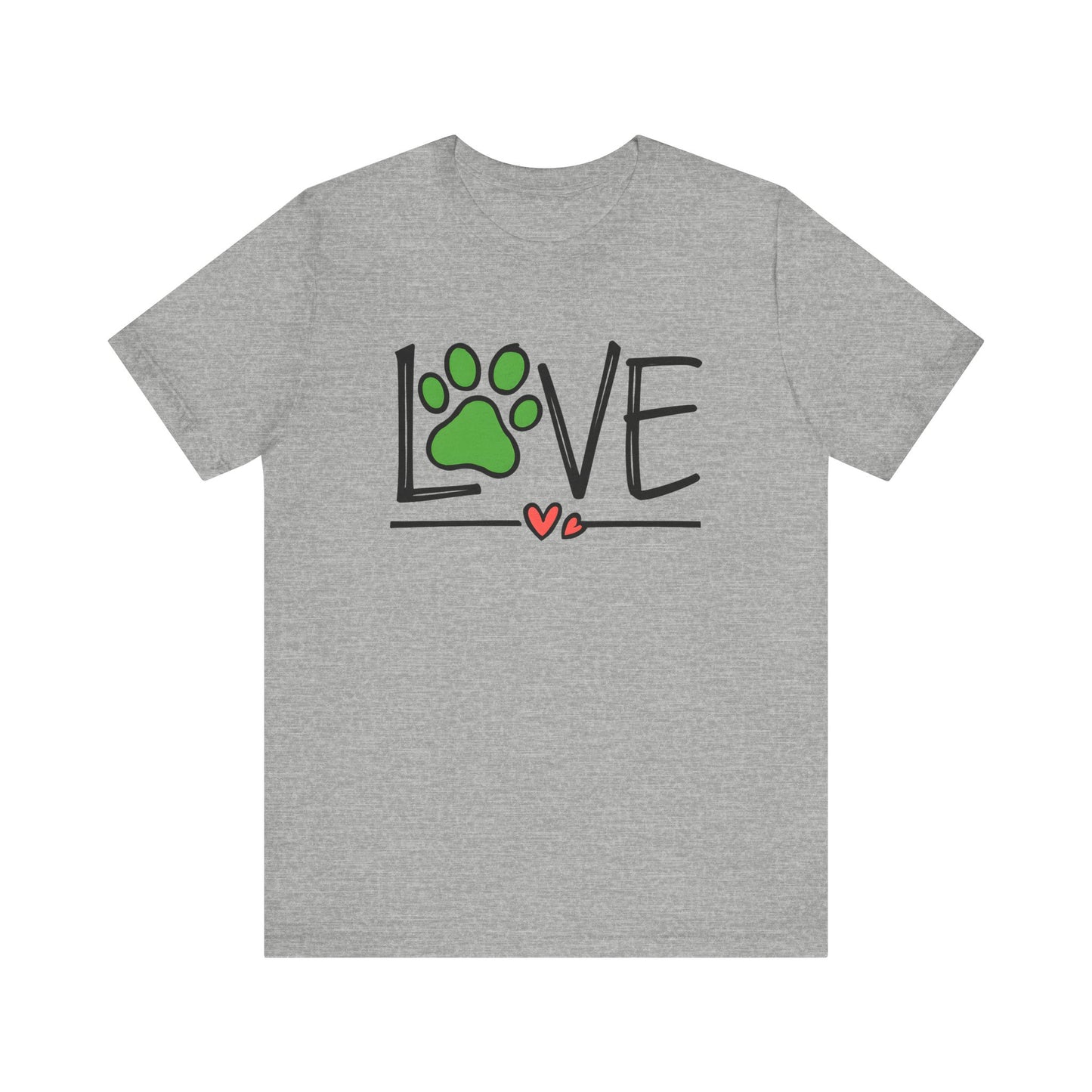 Love Dog Paw Print T-Shirt