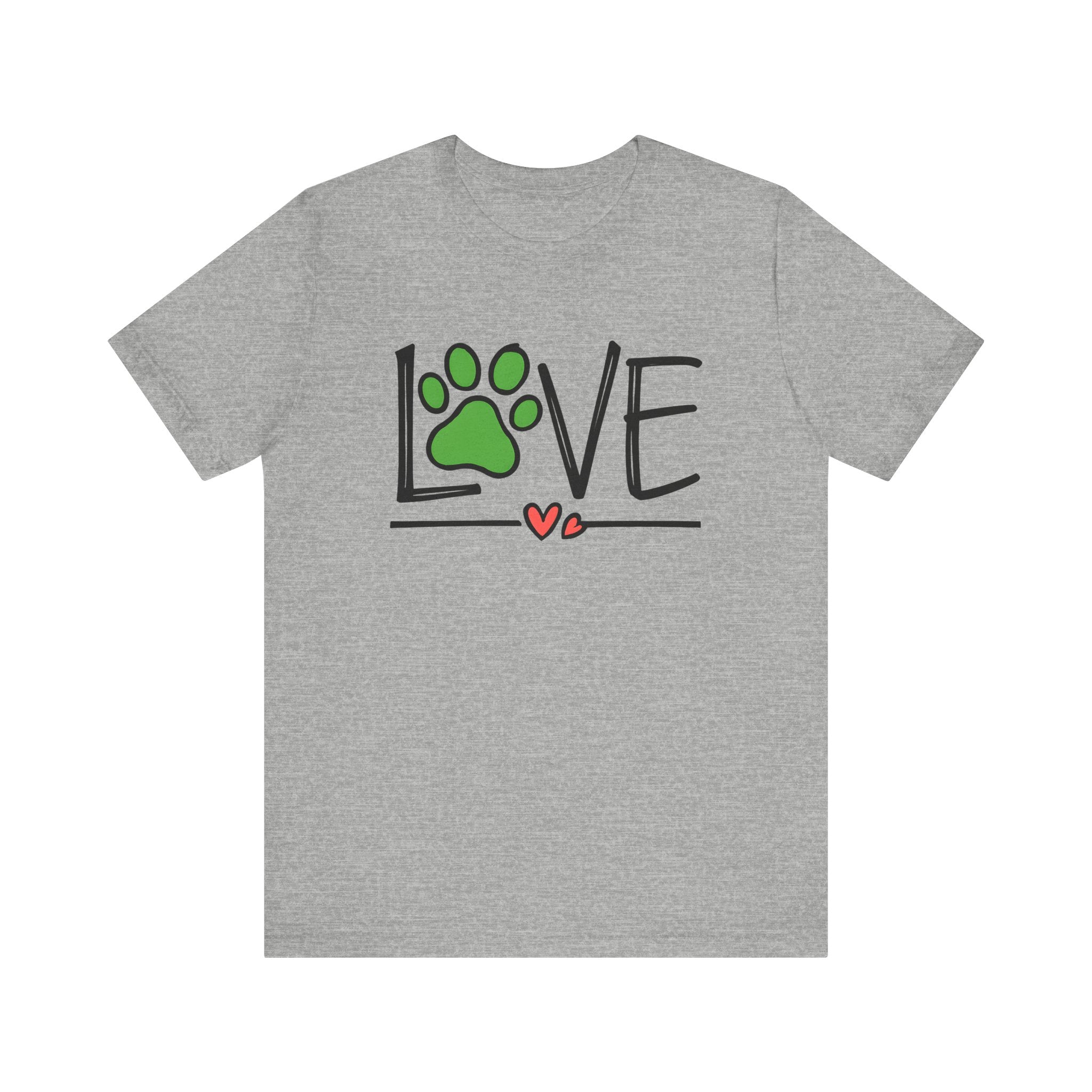 Love Dog Paw Print T-Shirt