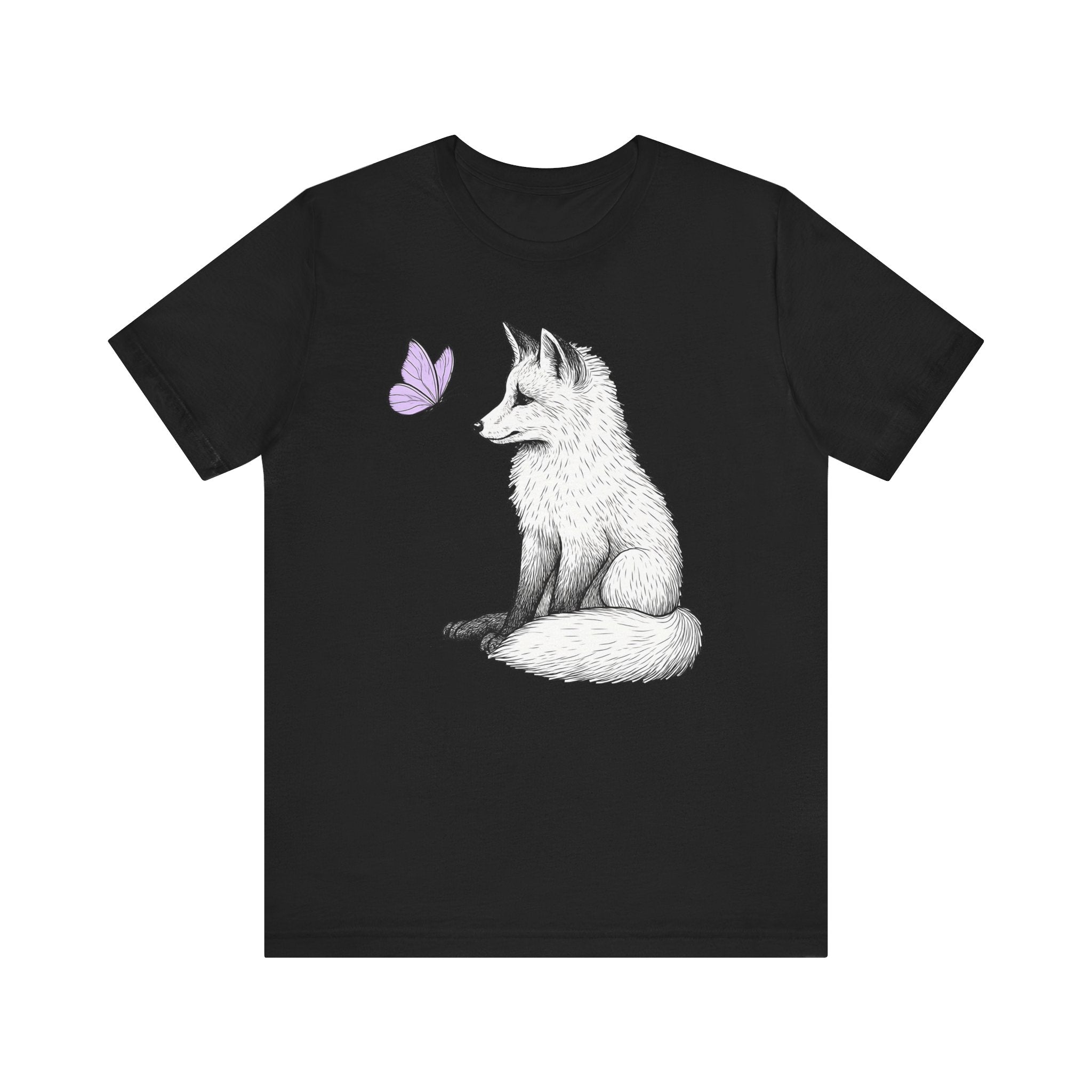 Fox and Lavender Butterfly T-Shirt