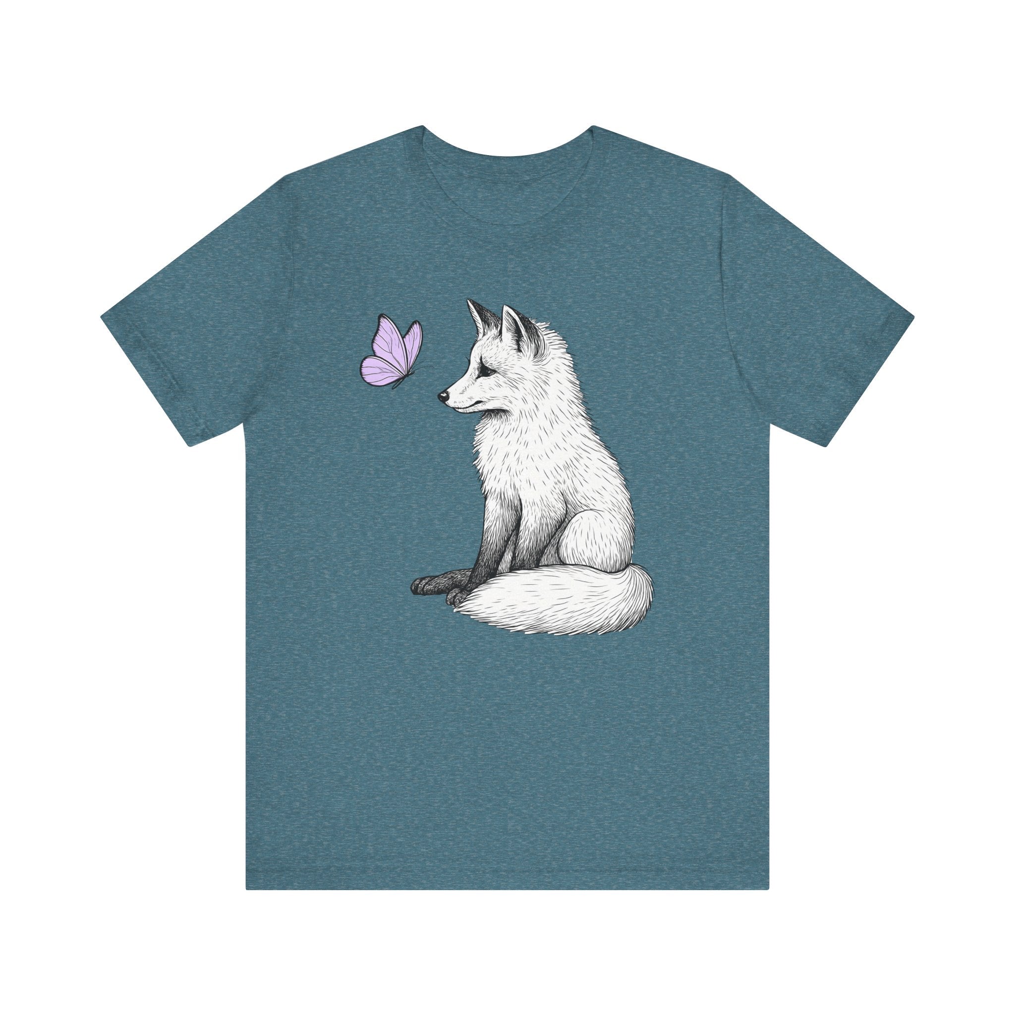 Fox and Lavender Butterfly T-Shirt