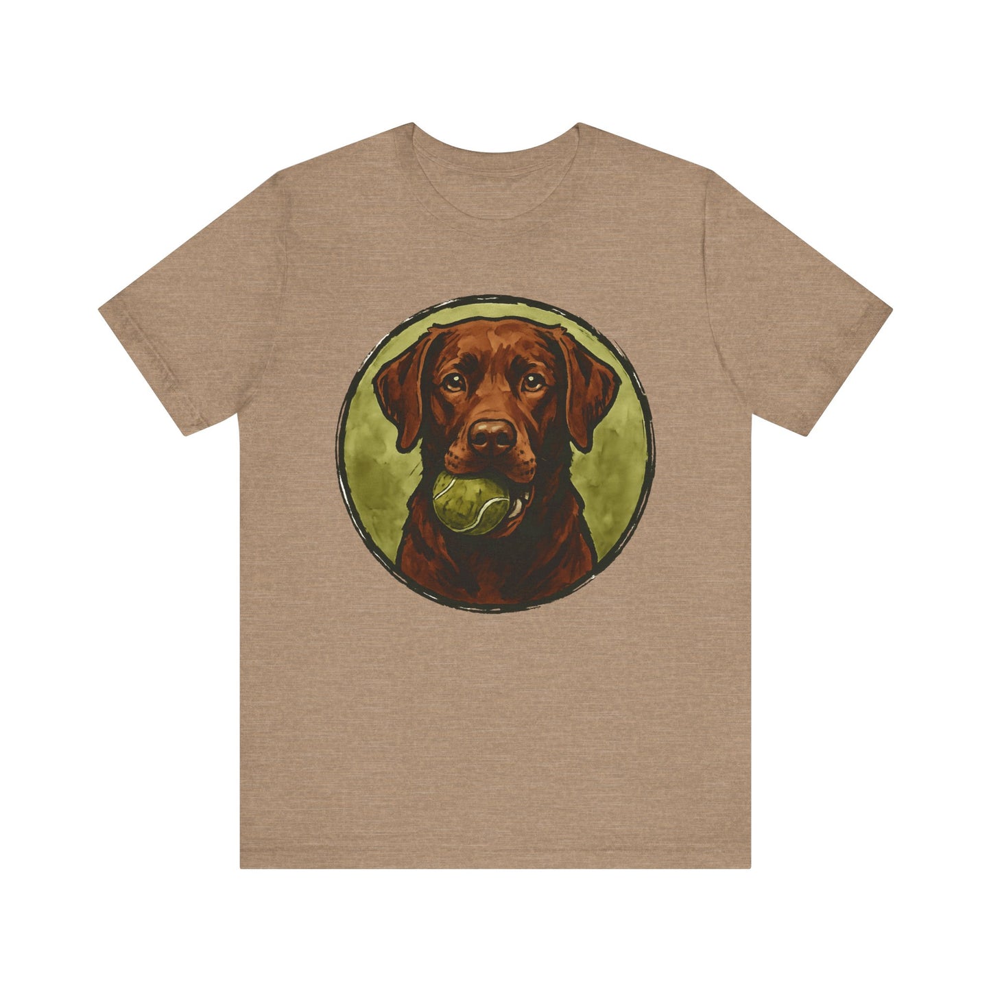 Chocolate Lab Water Color T-Shirt