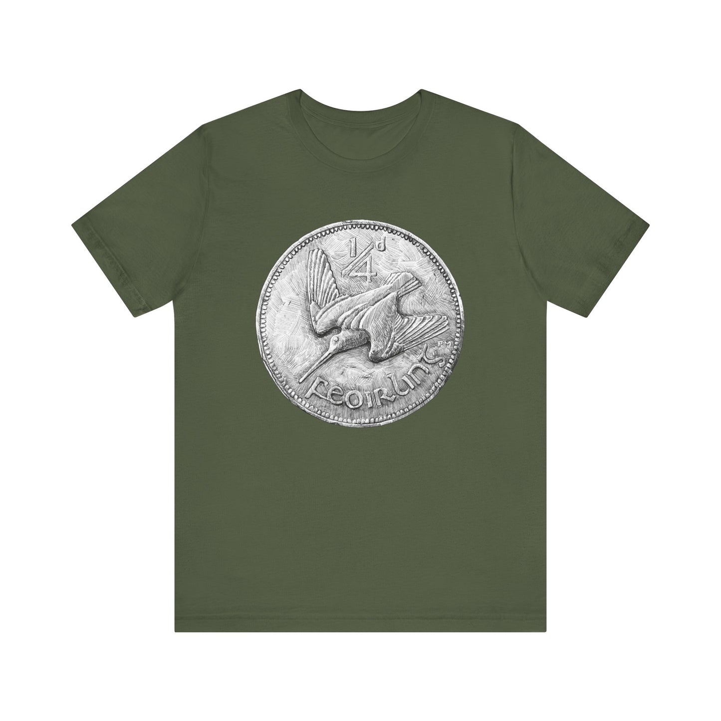 Diving Bird Ireland Coin T-Shirt
