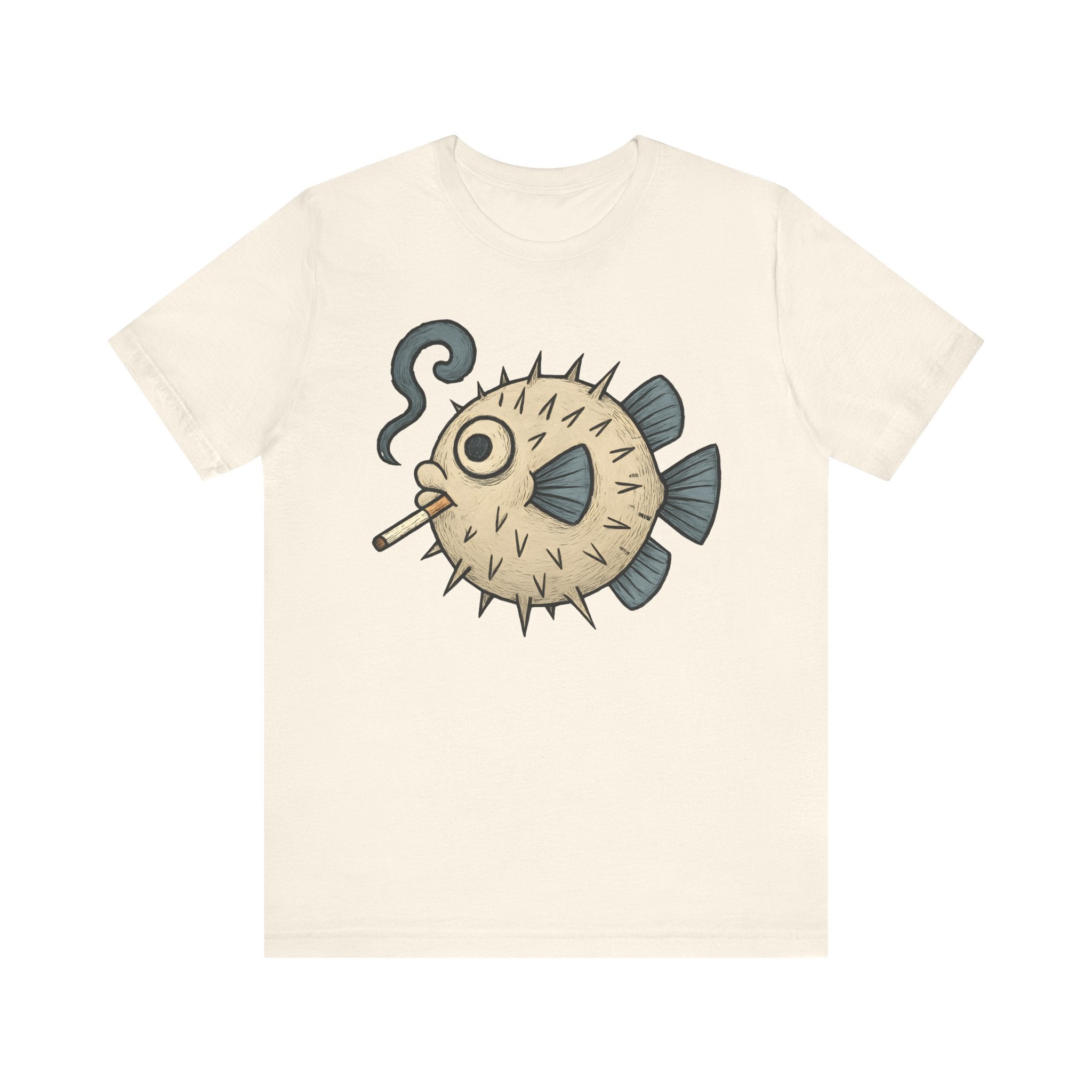Pufffer Fish Smoking Cigarette T-Shirt