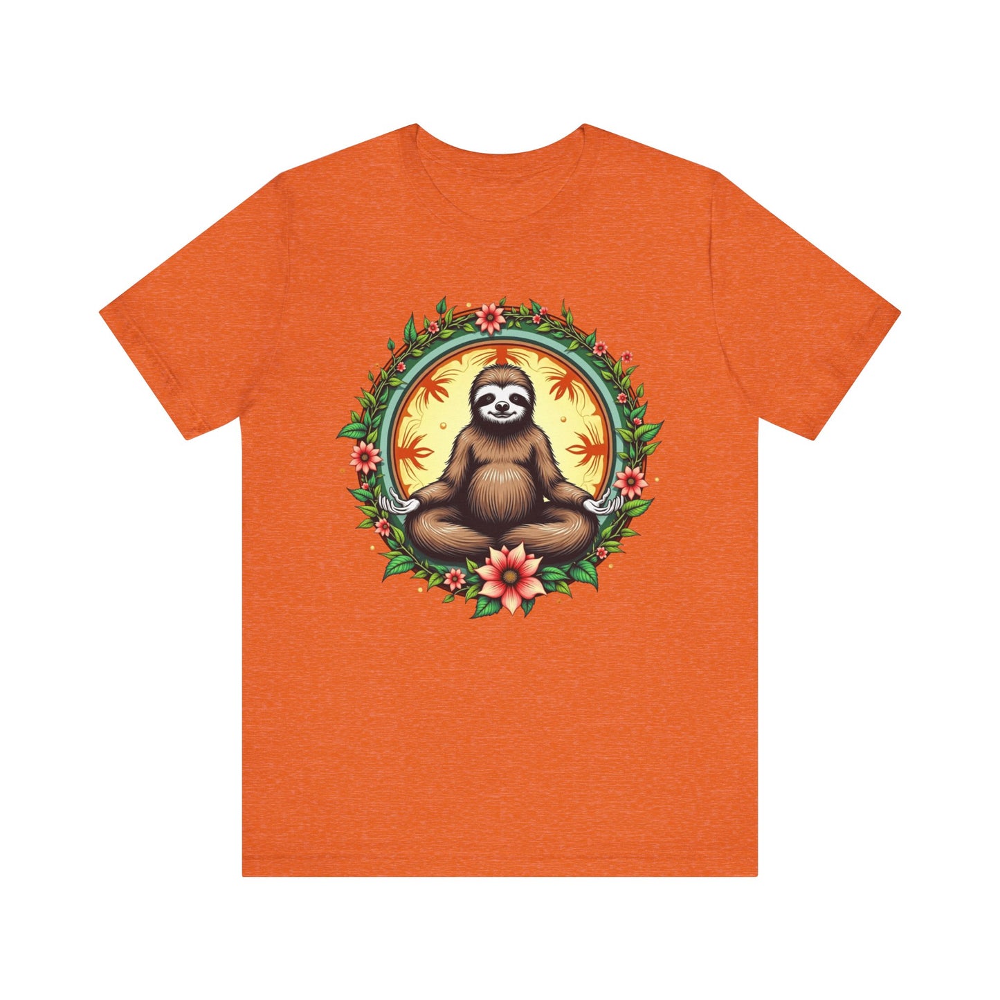 Meditating Sloth Mandala T-Shirt