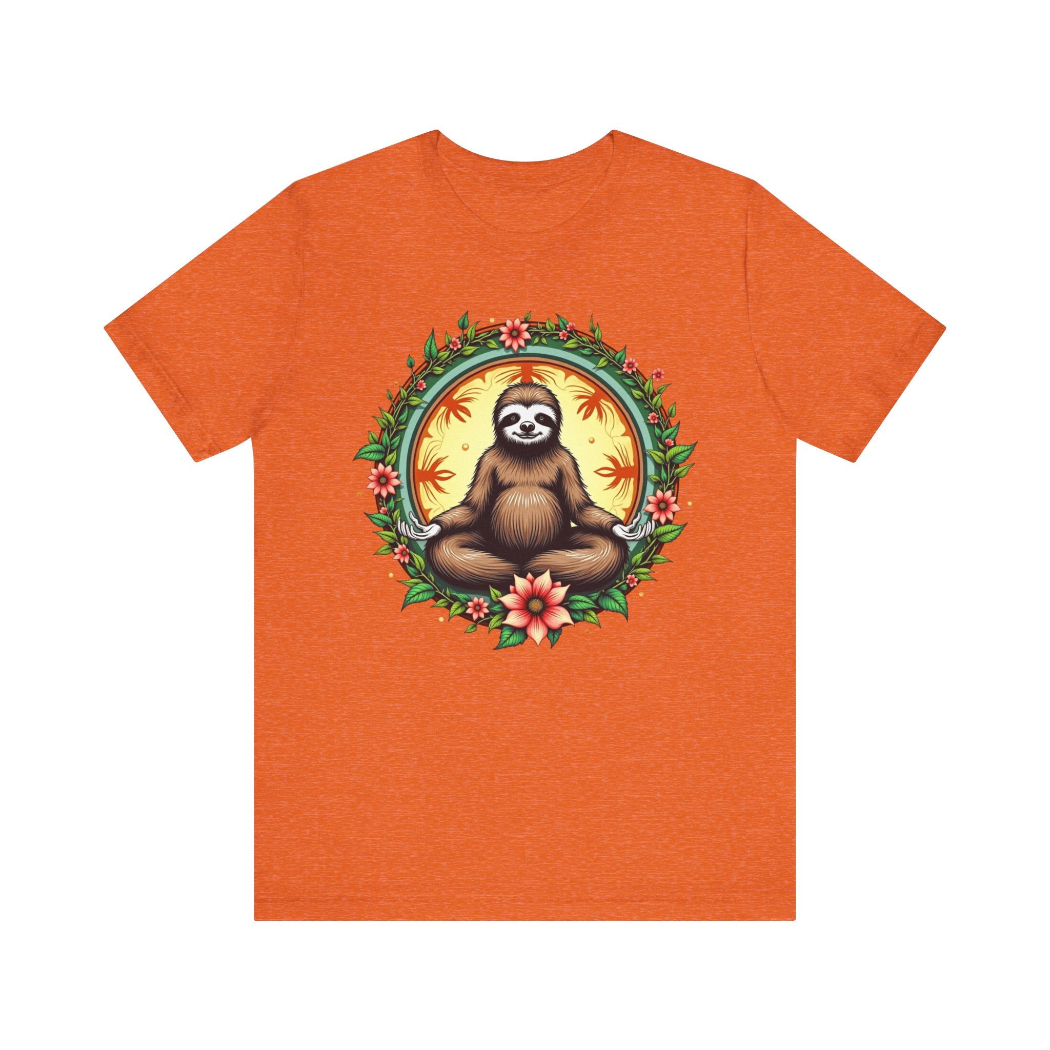 Meditating Sloth Mandala T-Shirt