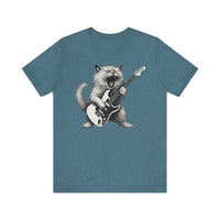 Persian Cat Playing Guitar T-Shirt