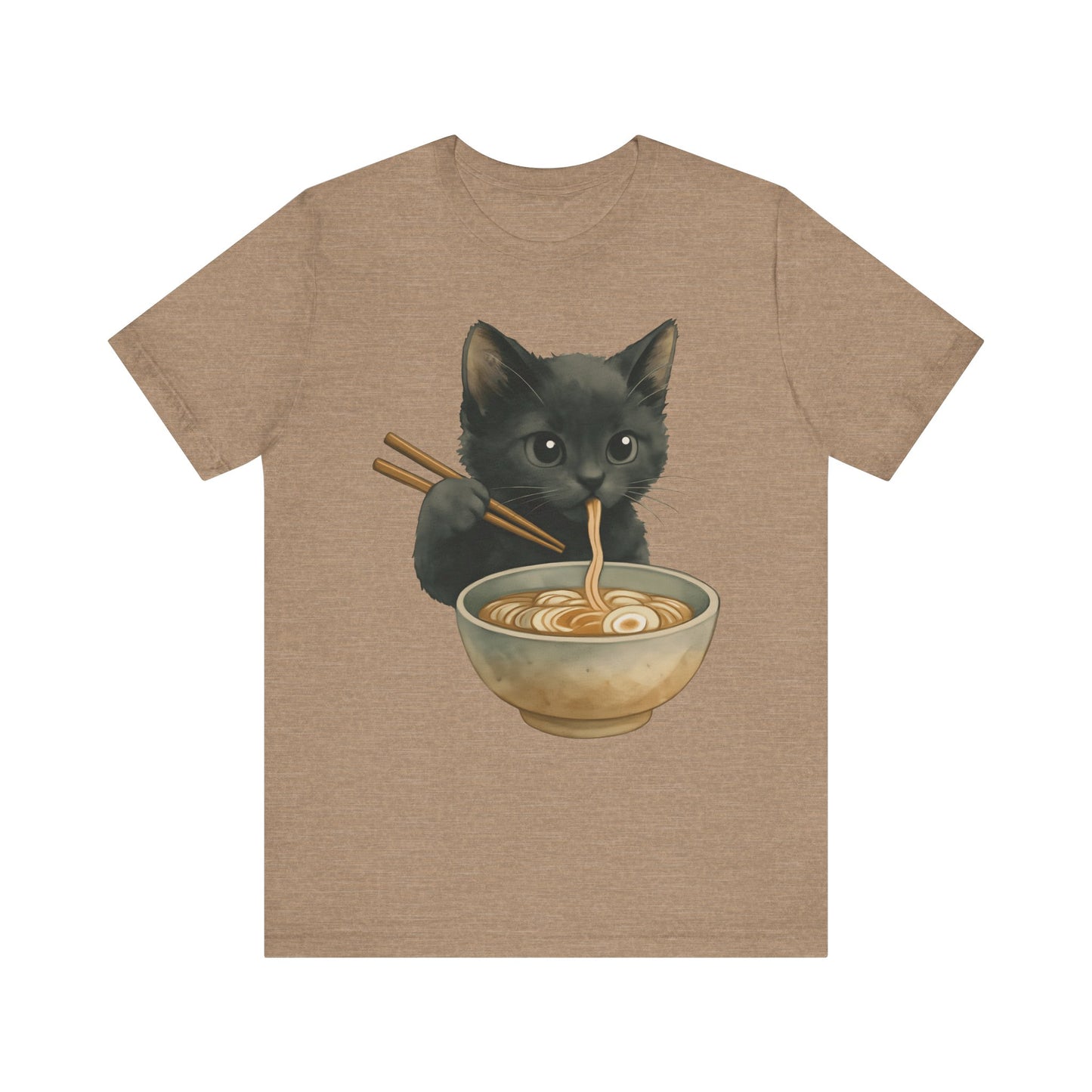 Kitten Eating Ramen T-Shirt