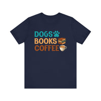 Dogs Books Coffee T-Shirt