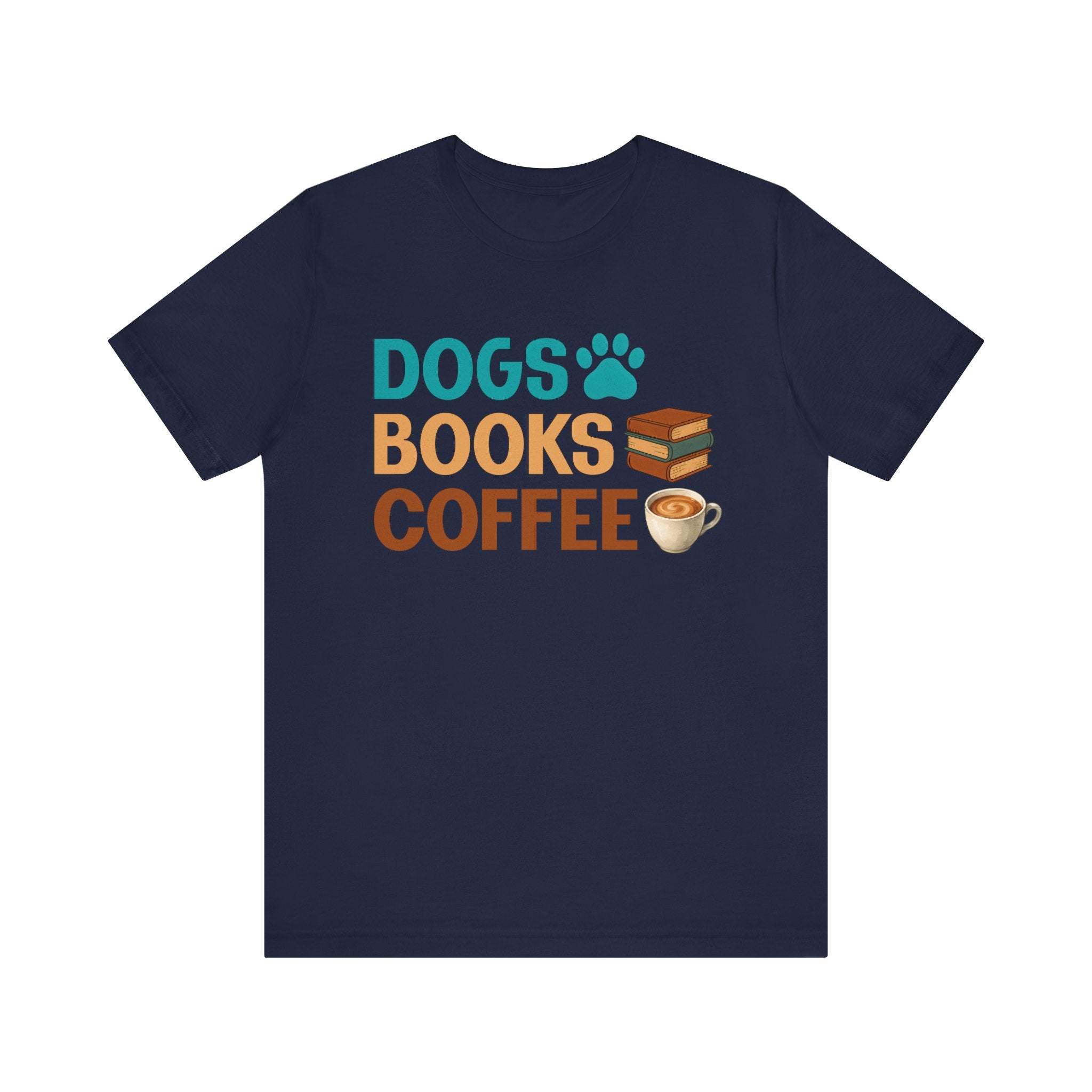 Dogs Books Coffee T-Shirt