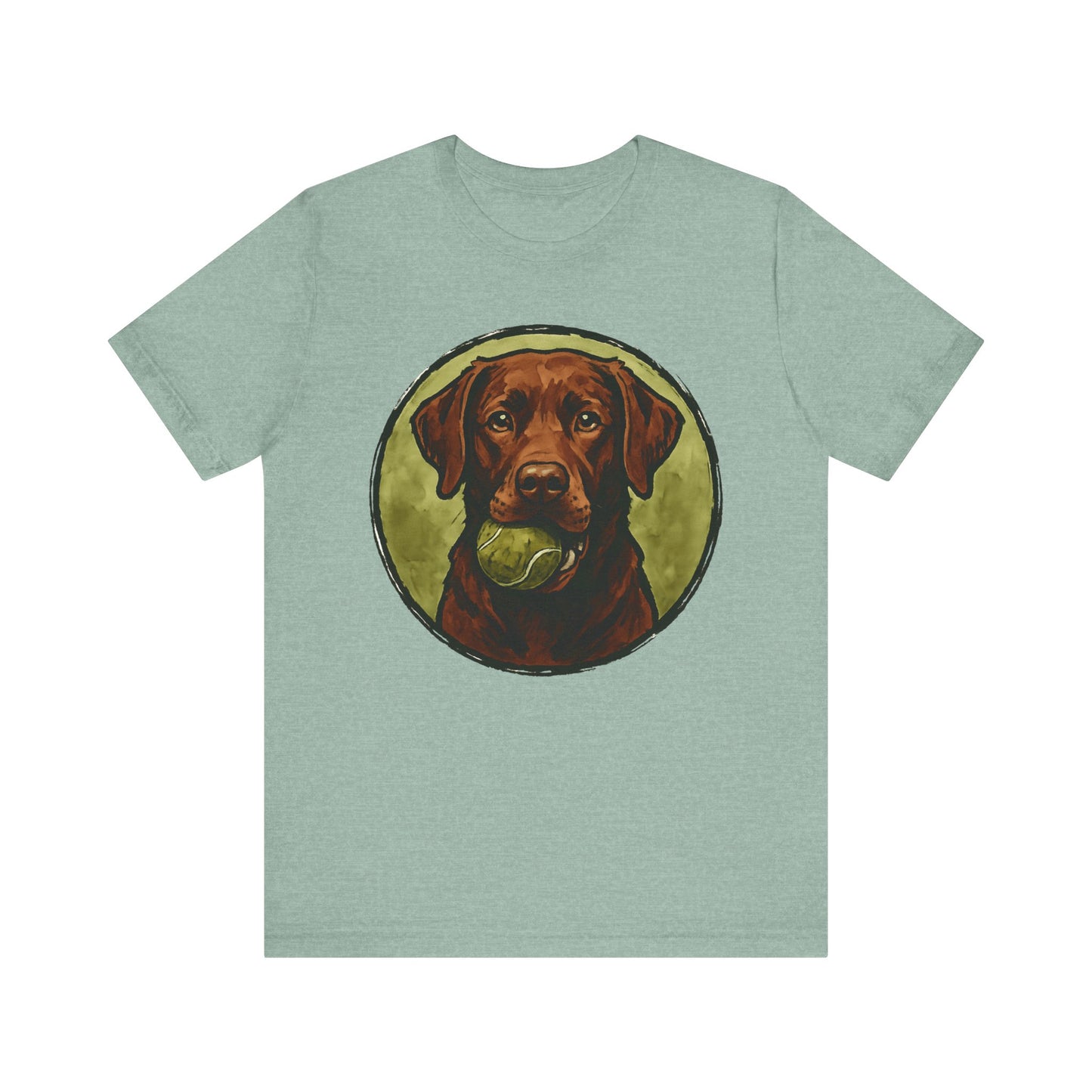 Chocolate Lab Water Color T-Shirt