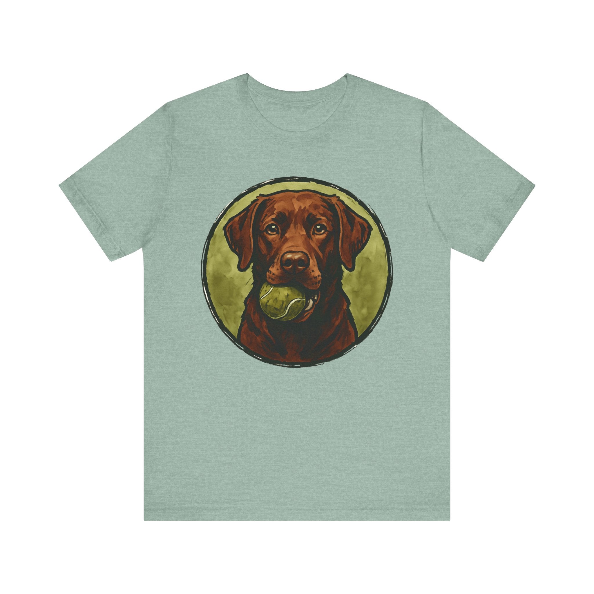 Chocolate Lab Water Color T-Shirt
