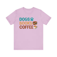 Dogs Books Coffee T-Shirt