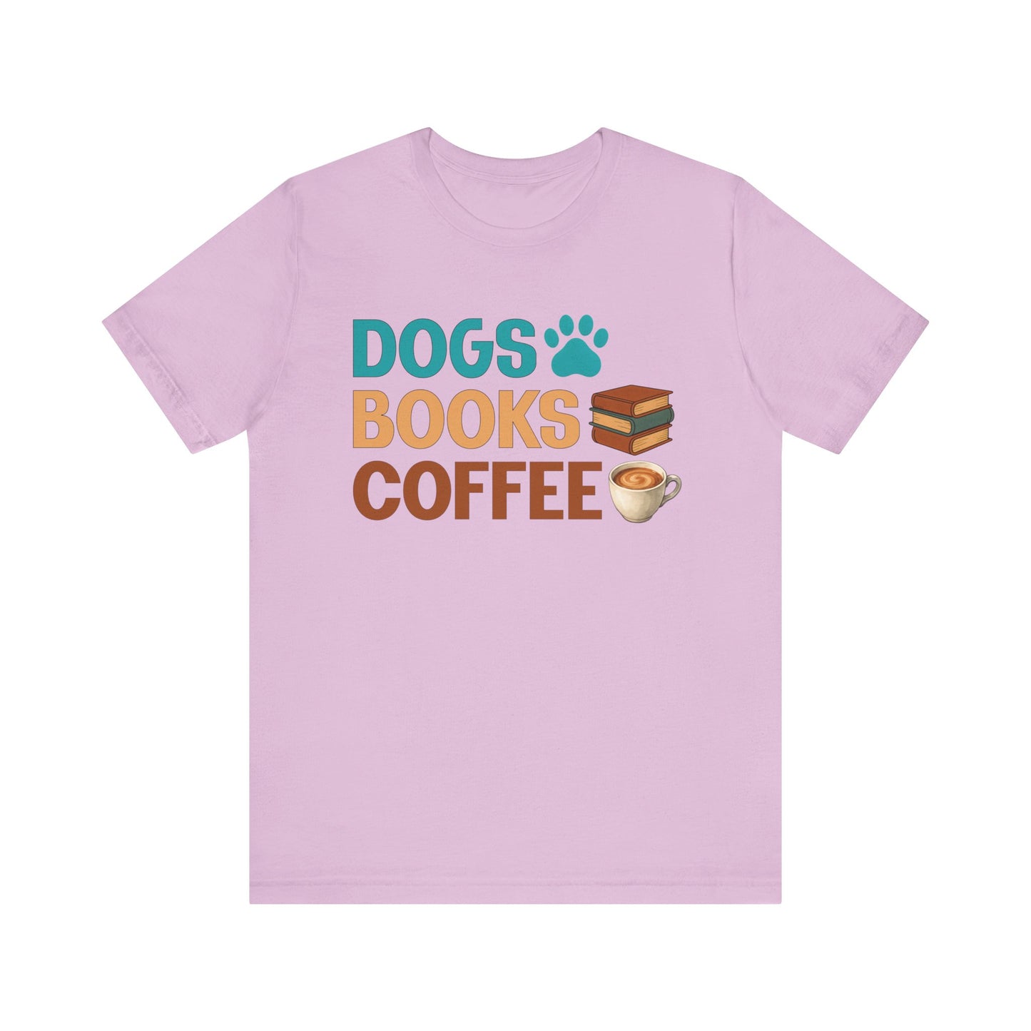 Dogs Books Coffee T-Shirt