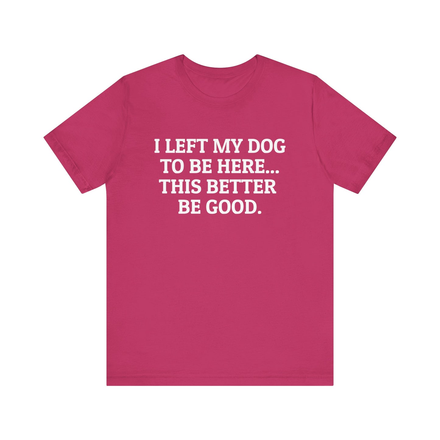 I Left My Dog to Be Here T-Shirt