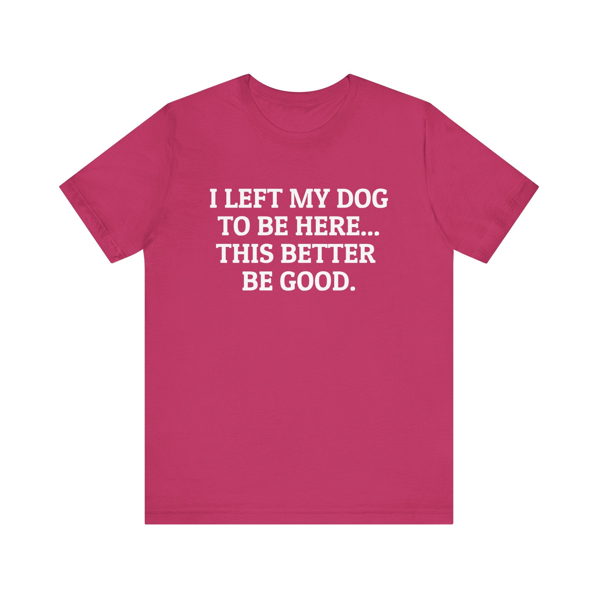I Left My Dog to Be Here T-Shirt