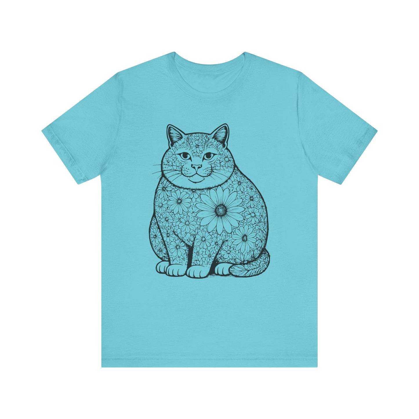 Fat Cat Sunflower T-Shirt