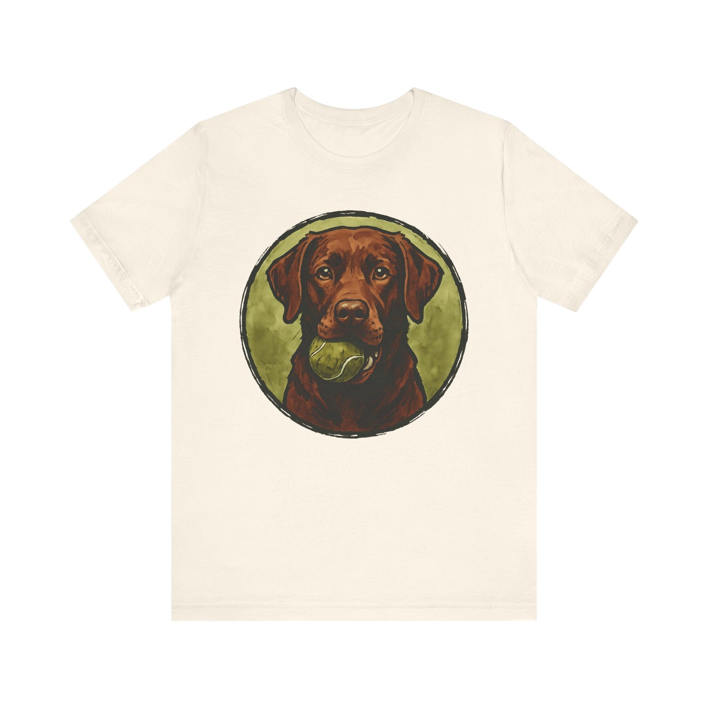 Chocolate Lab Water Color T-Shirt