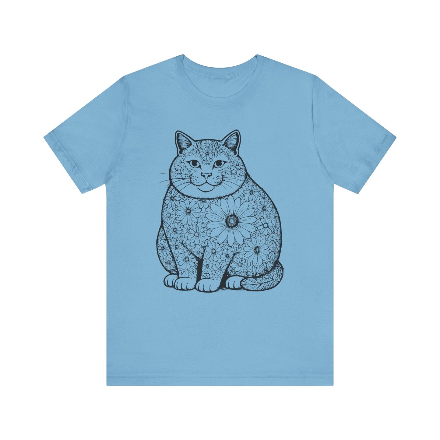 Fat Cat Sunflower T-Shirt