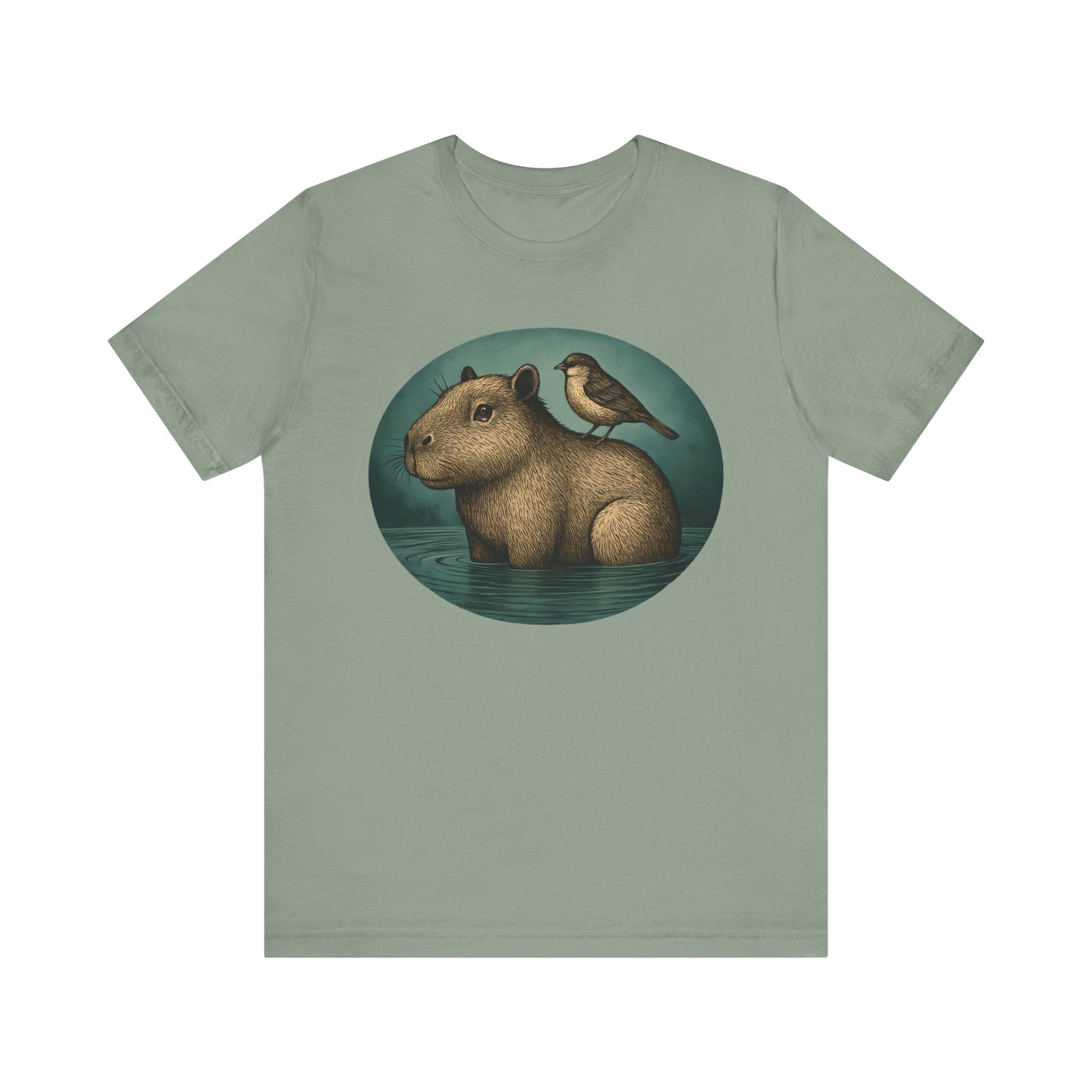 Capybara and Sparrow T-Shirt