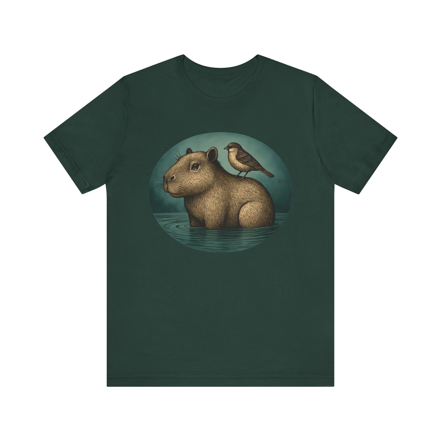 Capybara and Sparrow T-Shirt