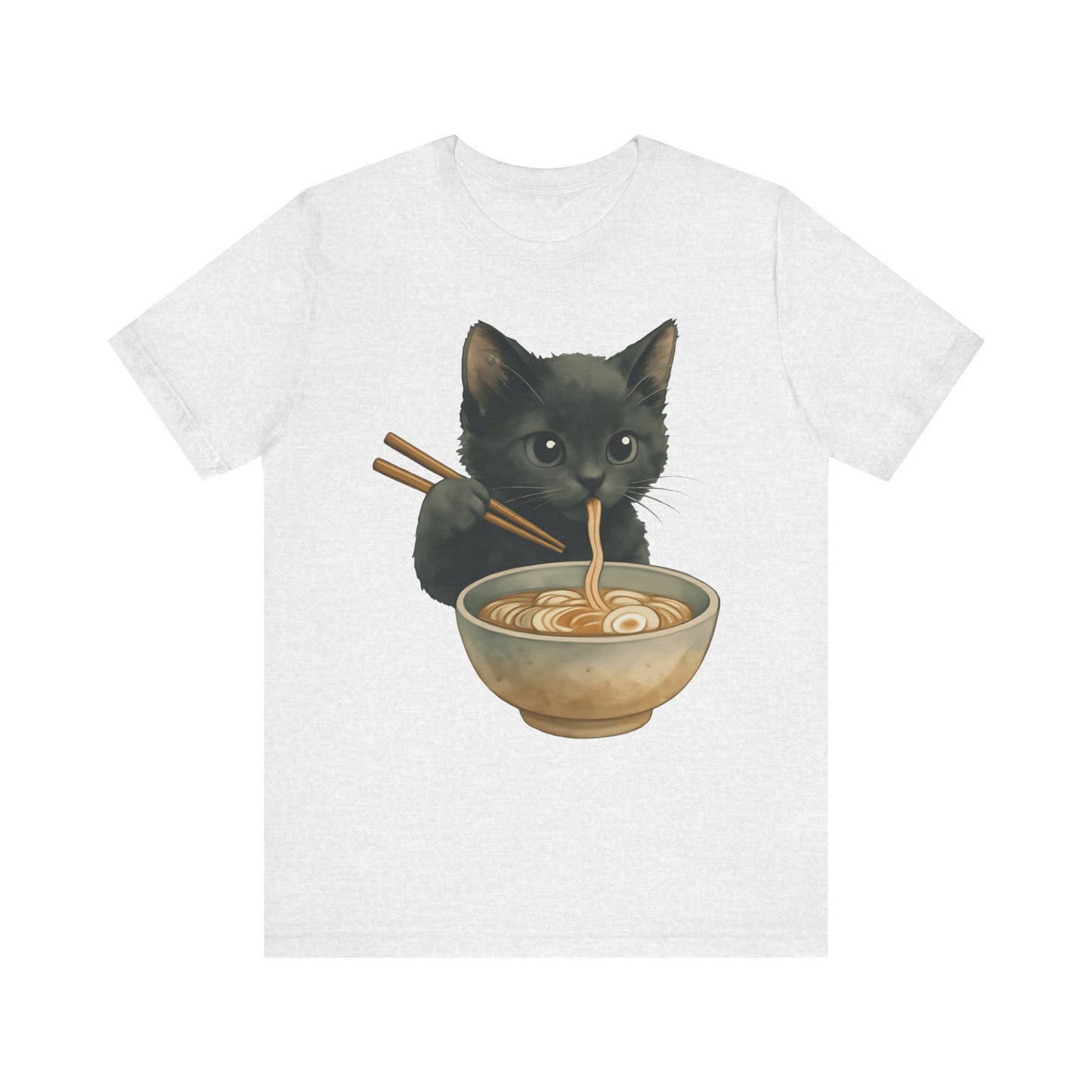 Kitten Eating Ramen T-Shirt